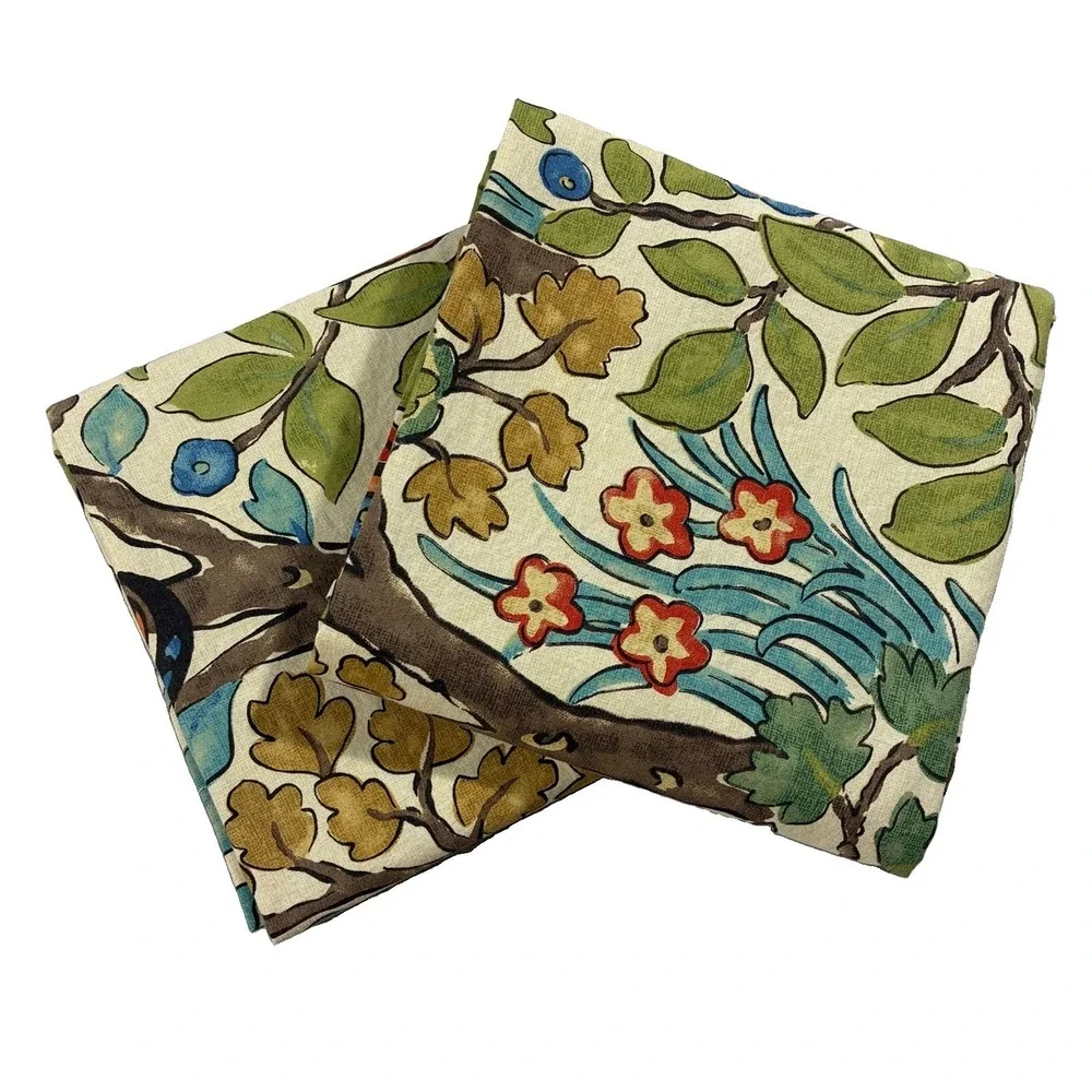 Pottery Barn Mayle Bird Euro Pillow Shams Cotton Set Of 2 28